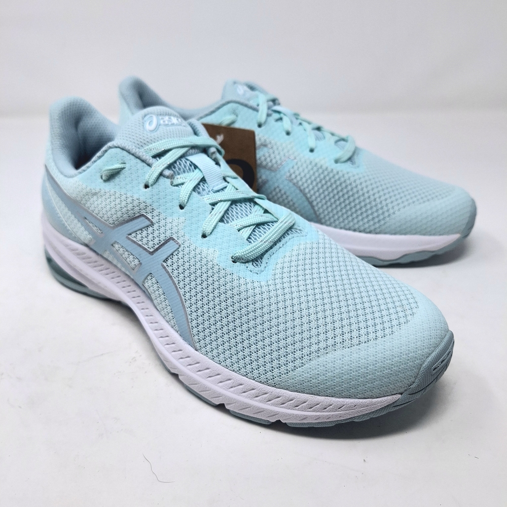 ASICS® GT-1000 13 Kids Size 6.5 New With Box Aqua Angel White Sneakers